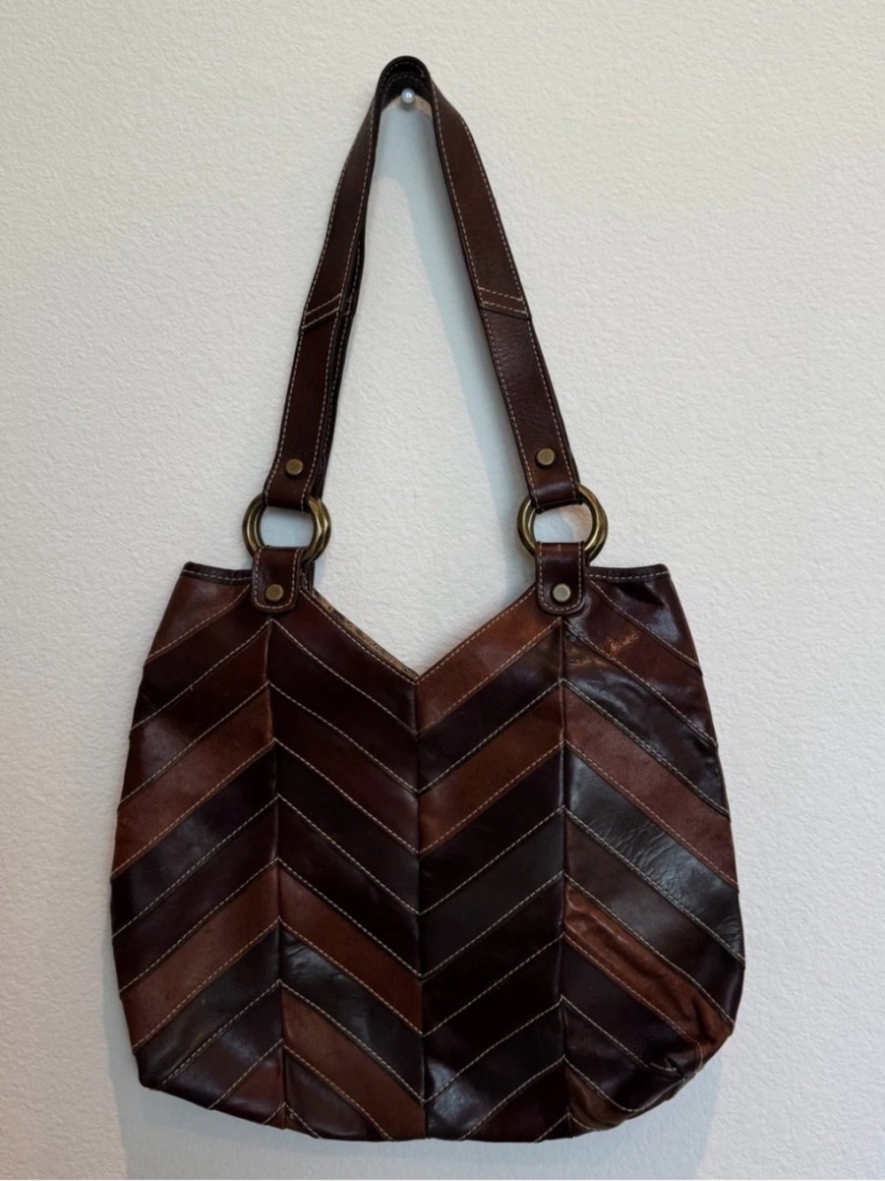 Lucky Brand Chevron Patchwork Purse